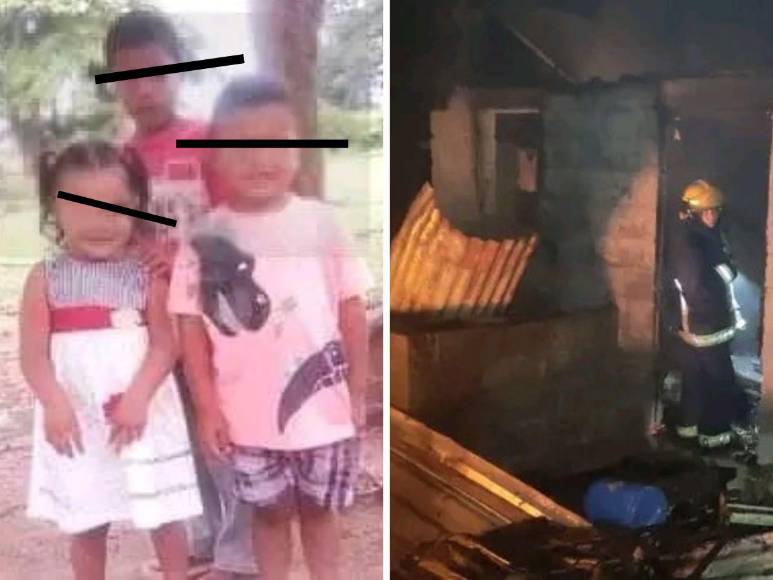 Dolor y consternación en Roatán por muerte de tres niños en incendio