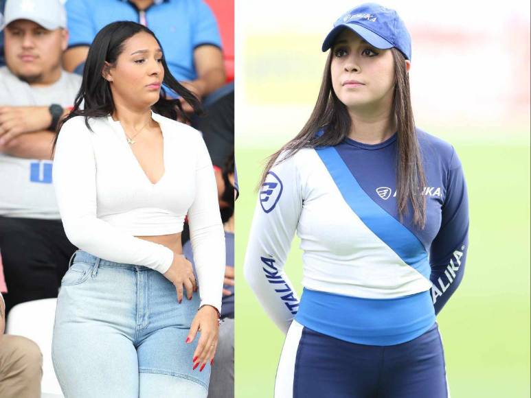 Hermosas chicas roban miradas en la final de ida Motagua-Olimpia