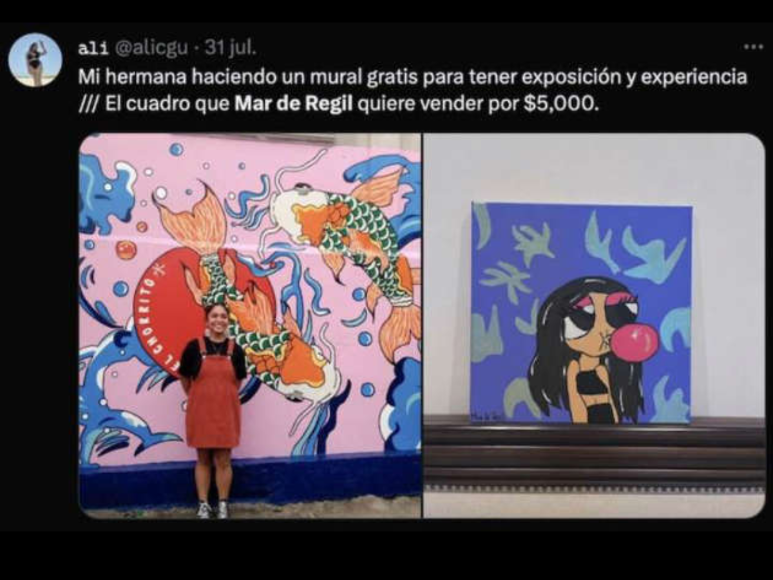 Los mejores memes que generaron las costosas pinturas de Mar de Regil