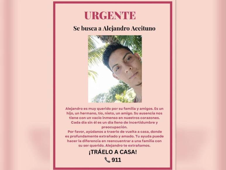 Servicial y muy querido: Alejandro Aceituno, uno de los desaparecidos en mudanza