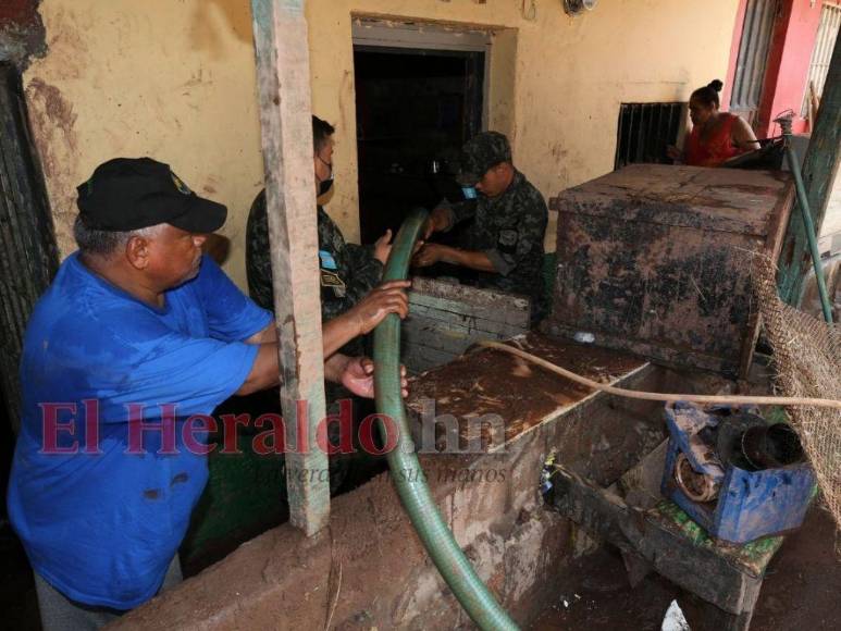 Imágenes de las zonas afectadas en la capital por las fuertes lluvias