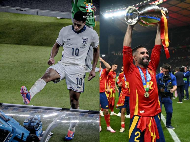 No se vio en TV: Reacción de Bellingham tras perder la final y gesto de Carvajal a Saka