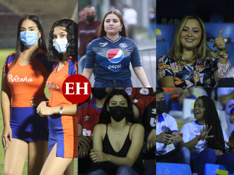 Las bellezas que engalanan el clásico Olimpia-Motagua