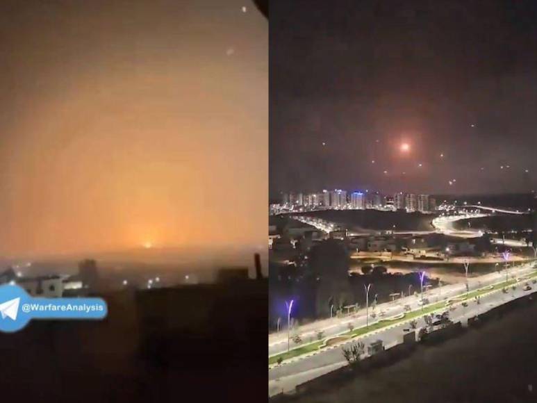 Primeras imágenes del ataque aéreo de Irán contra Israel