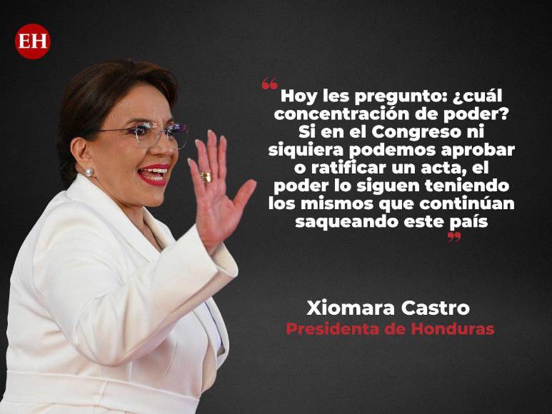 Las frases de la presidenta Xiomara Castro durante la entrega del Premio Álvaro Contreras