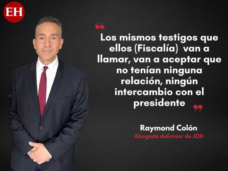 Esto dijo Raymond Colón, abogado de JOH, antes de marcharse de Honduras