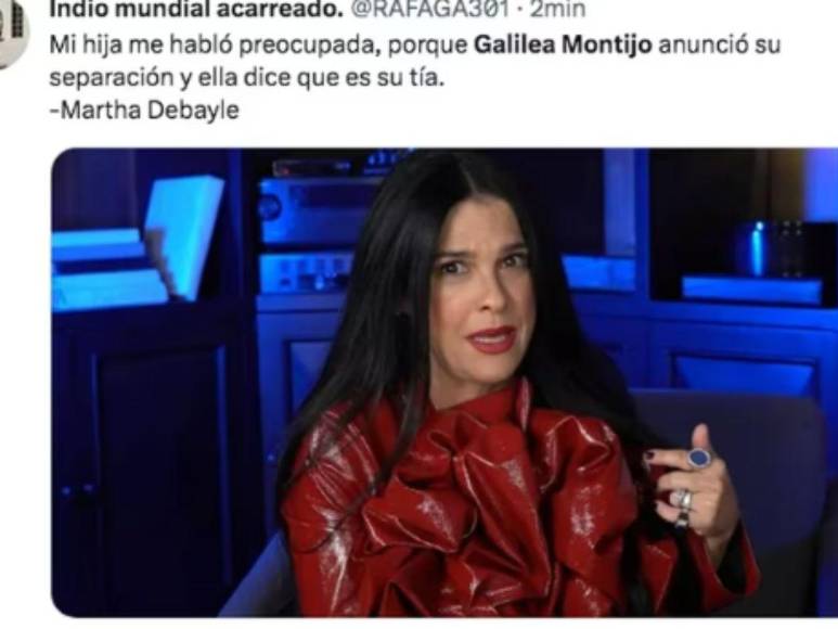 Galilea Montijo se divorcia: estos son los memes que dejó el anuncio de su separación