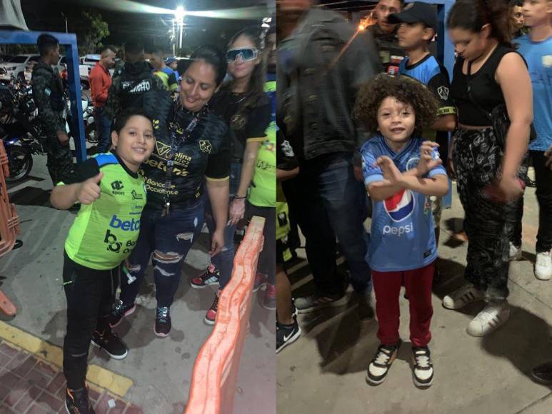 Pequeños aficionados, los más emocionados en el Motagua vs Potros