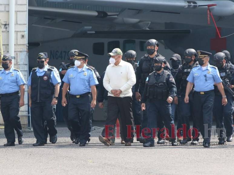 Rápida y bajo fuerte cordón policial, así fue la extradición de “El Tigre” Bonilla a EEUU