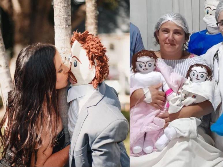 Mujer brasileña casada con muñeco “dio a luz a gemelas en parto normal”