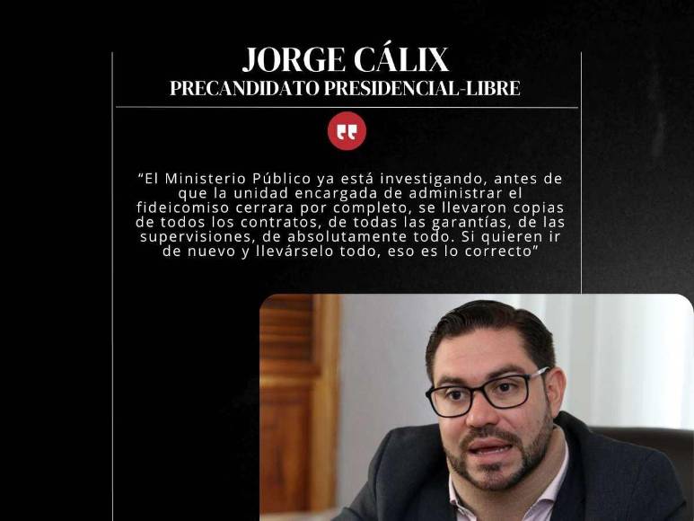 Las frases de Jorge Cálix tras anuncio de intervención al Instituto de la Propiedad
