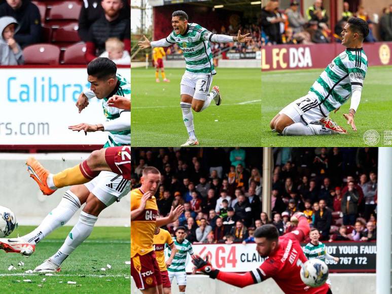 ¿Con homenaje a Pavón? Así celebró Luis Palma su primer gol con el Celtic en Escocia