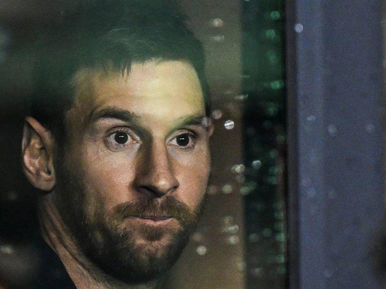 El sufrimiento de Messi en la grada durante la derrota del Inter ante el Houston Dynamo