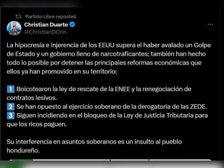 Las frases de Laura Dogu sobre reunión de funcionarios hondureños con Padrino