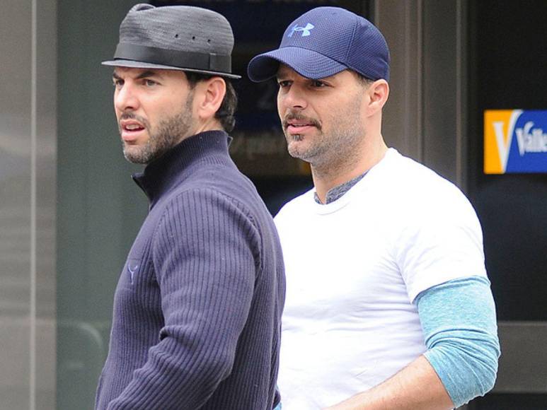 Los hombres y mujeres en la vida amorosa de Ricky Martin