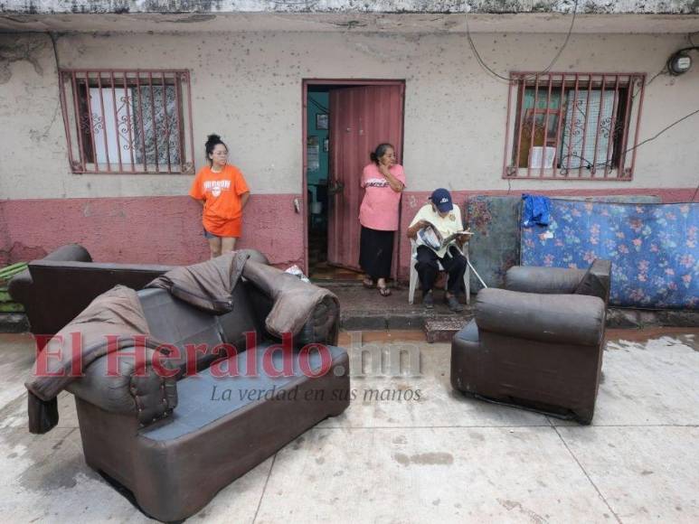 Imágenes de las zonas afectadas en la capital por las fuertes lluvias