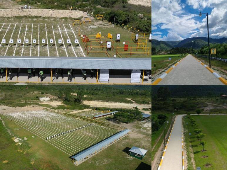 Así luce los nuevos polígonos de tiro y pista de atletismo de la Policía Militar