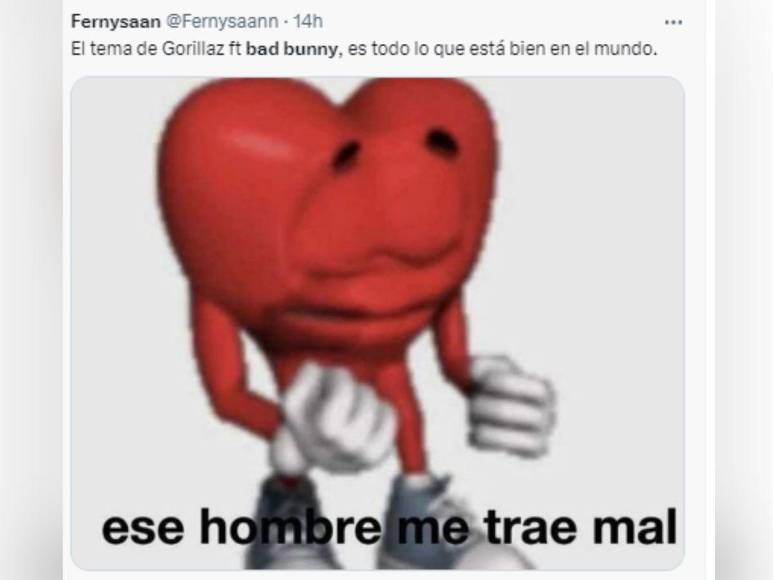 Los memes que dejó la colaboración de Bad Bunny y Gorillaz