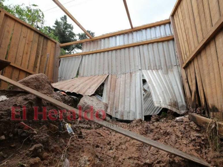 Imágenes de las zonas afectadas en la capital por las fuertes lluvias