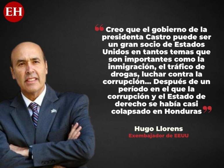 “El gobierno de Xiomara Castro puede ser un gran socio para EE UU”: Frases de Hugo Llorens