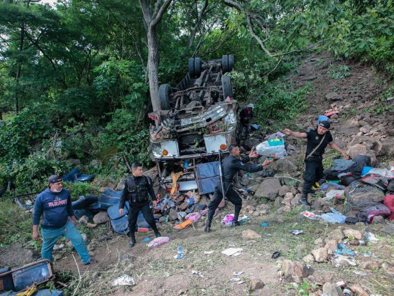 Así fue el trágico accidente vial que dejó 16 muertos en Nicaragua (Fotos)
