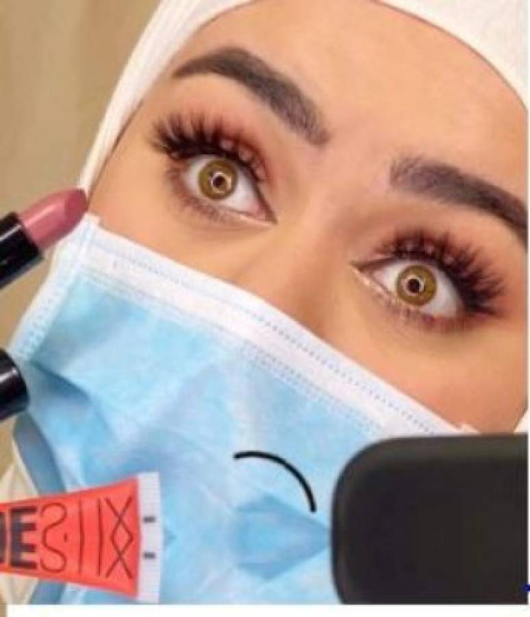 Fatima Aldewan, influencer de moda y maquillaje, con 80 mil seguidores en Instagram, hizo un tutorial de maquillaje para verse bien con mascarilla.