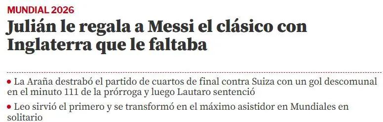 Lo que dicen los medios tras polémico triunfo de Argentina sobre Suiza para avanzar a semis