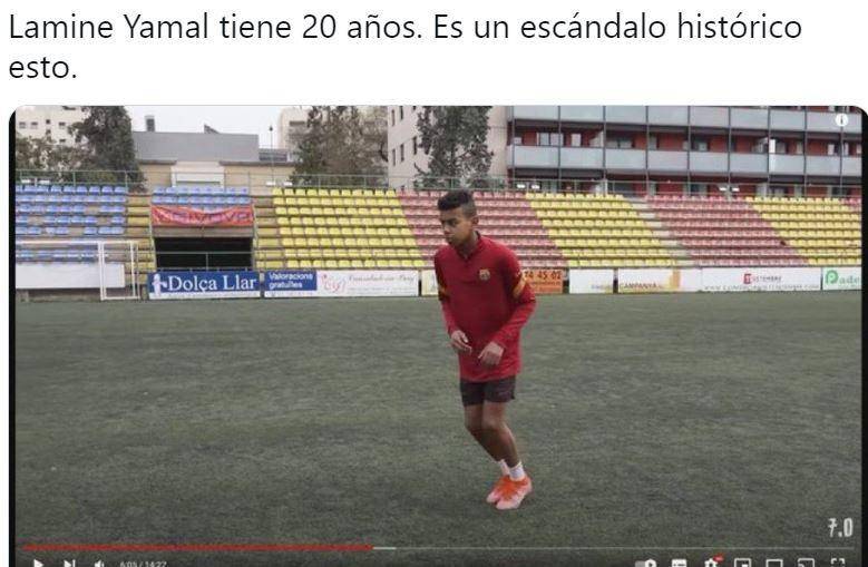 ¿Tiene o no 16 años? Los memes sobre la edad de Lamine Yamal