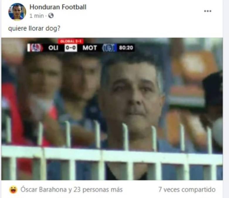 ¡No perdonan! Con memes destrozan al Motagua tras caer eliminado ante Olimpia