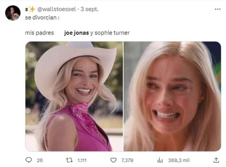 Joe Jonas y Sophie Turner ponen fin a su matrimonio y las redes explotan con memes