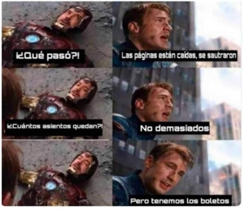 Avengers: Edgame y los mejores memes que ocasionó la caótica compra de entradas para el estreno de la película