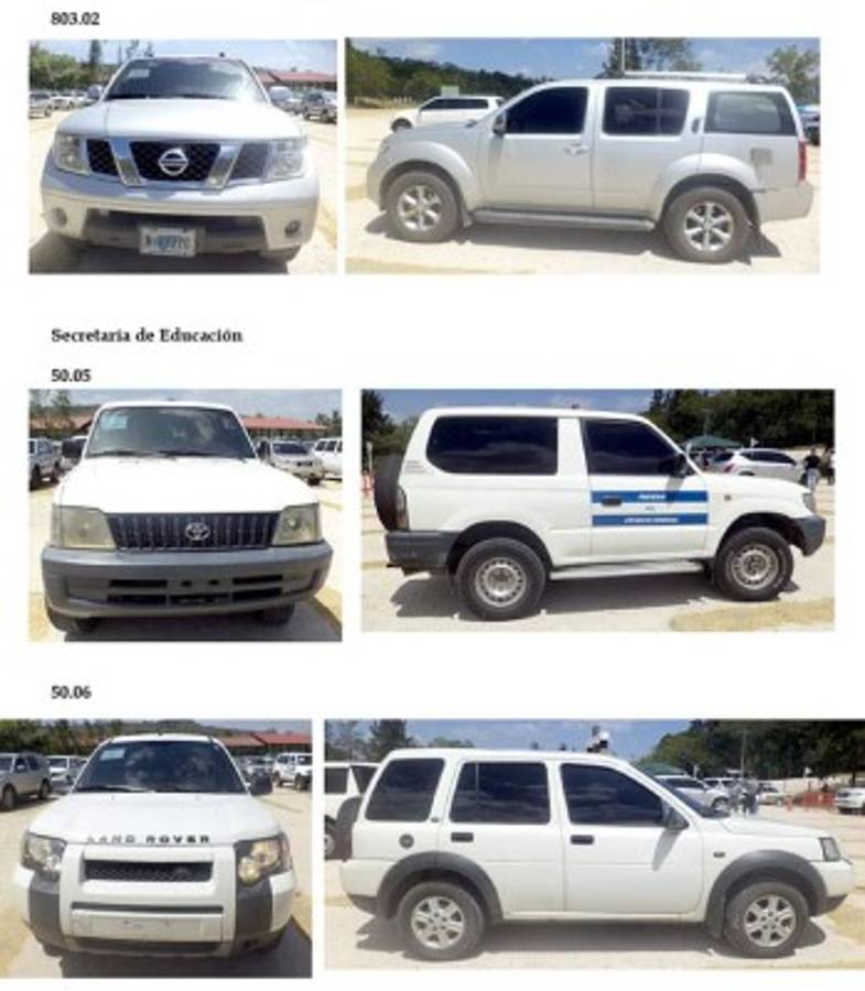 Conozca los carros de lujo en que se conducían ministros hondureños