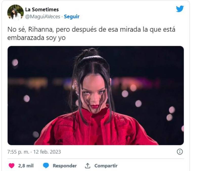 Los mejores memes que dejó el embarazo de Rihanna en el Super Bowl