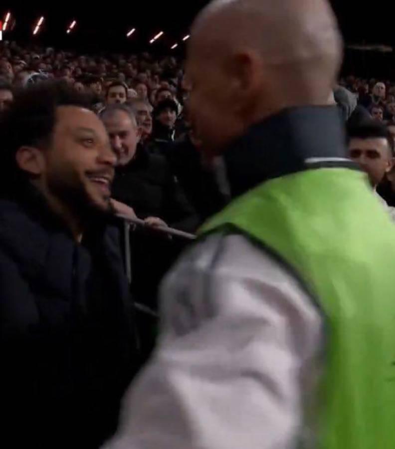 Funcionario hondureño presente, burla de Julián y gesto de Marcelo en triunfo de Real Madrid