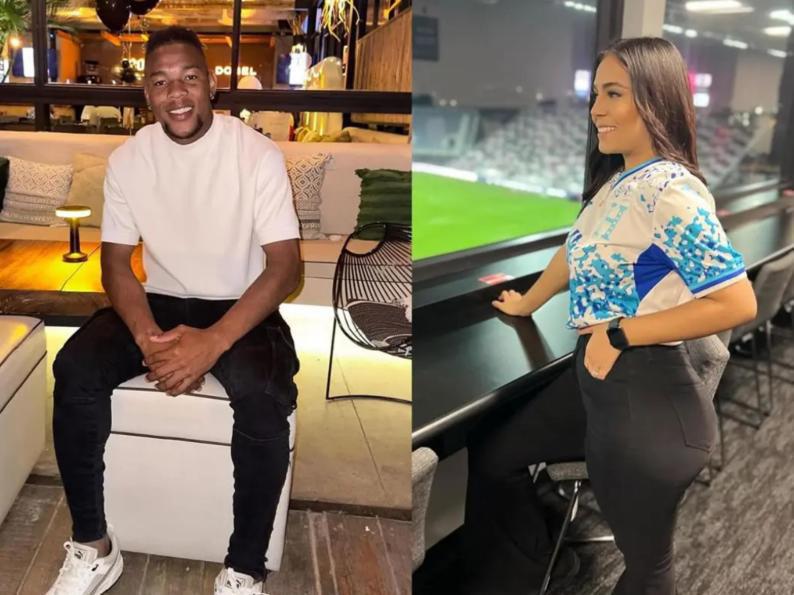 Exjugador de Motagua y linda periodista deportiva tuvieron su primer hijo: Así lo presumieron