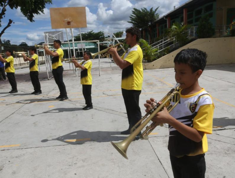 Banda del Alfonso Guillén Zelaya lista para celebrar 204 años de independencia patria