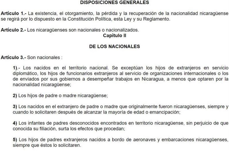 Meses y no tres años, como dice la ley de Nicaragua, residió Ebal Díaz para nacionalizarse en ese país