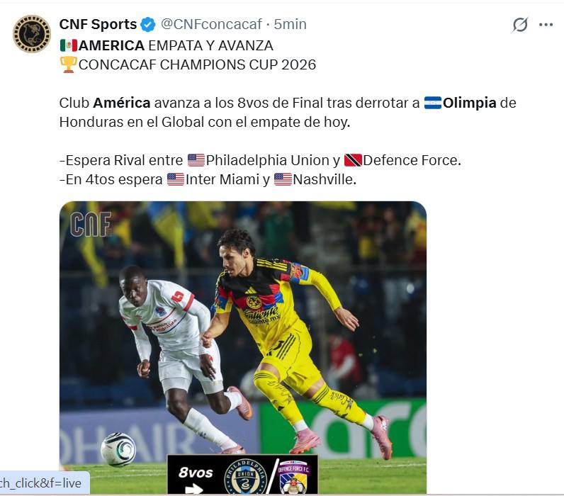De panzazo: Lo que dicen los medios de México luego de que América eliminara a Olimpia