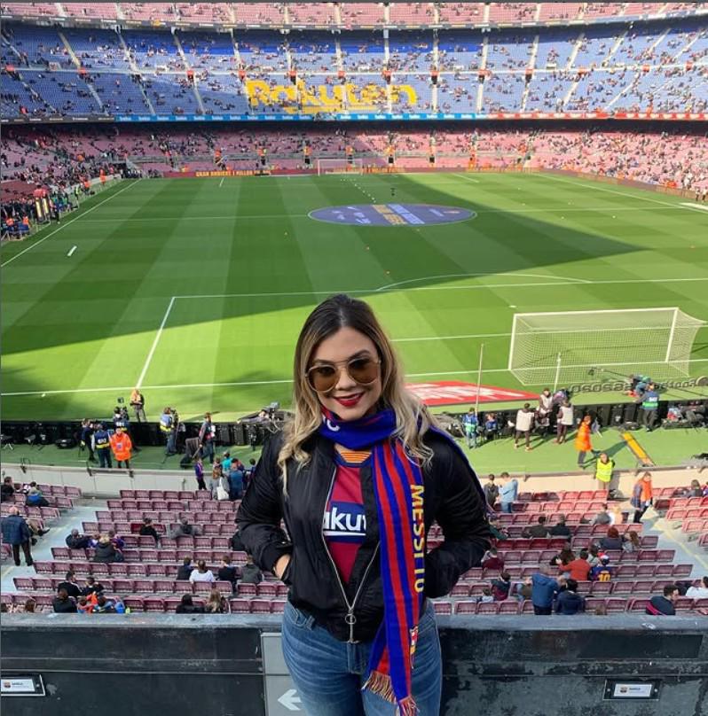 Fernanda Osorio, la bella y fiel aficionada del Olimpia: No me gusta ver partidos por la TV