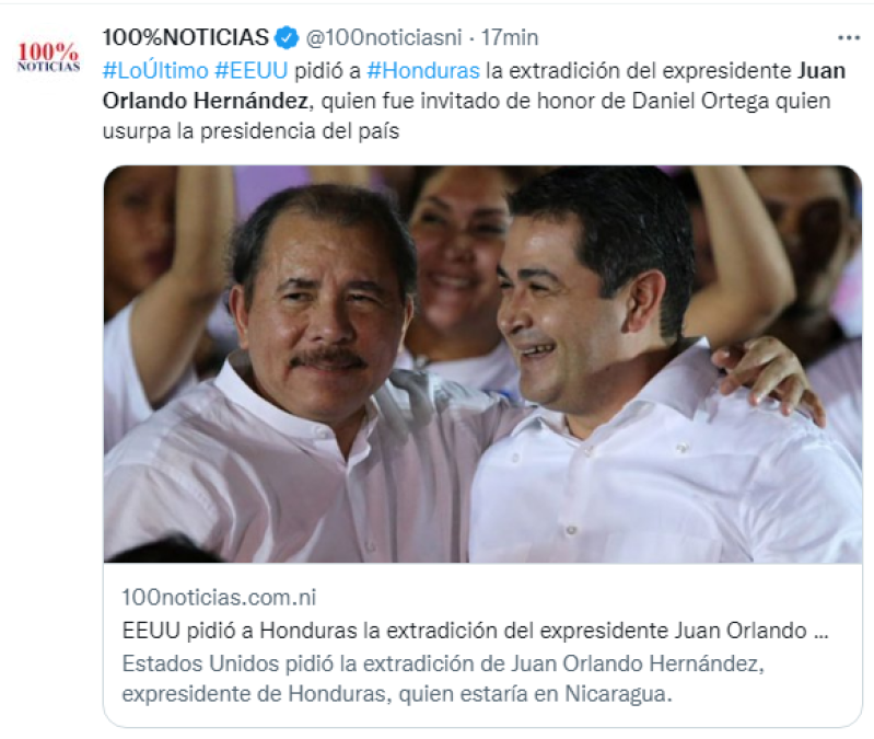 Así informa el mundo la solicitud de extradición del expresidente Juan Orlando Hernández
