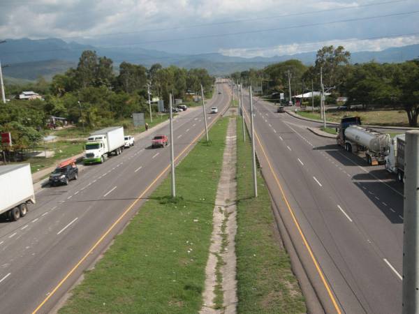 La CA-5 Norte es una de las carreteras que se encuentran en óptimas condiciones en Honduras.