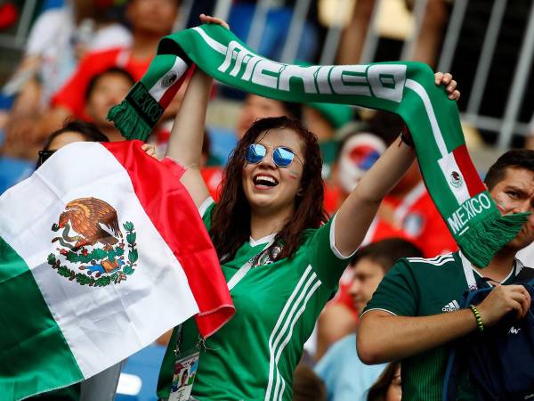 Soccer Football - World Cup - Group F - South Korea vs Mexico - Rostov Arena, Rostov-on-Don, Russia - June 23, 2018 Mexico fans inside the stadium before the match REUTERS/Jason Cairnduff