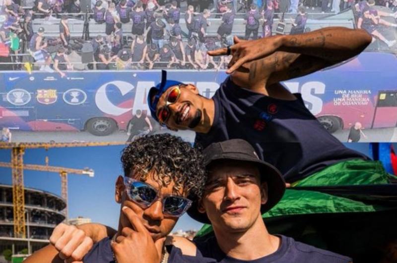 Burla a Vinicius y Real Madrid: Así fue la celebración de Barcelona junto a su afición