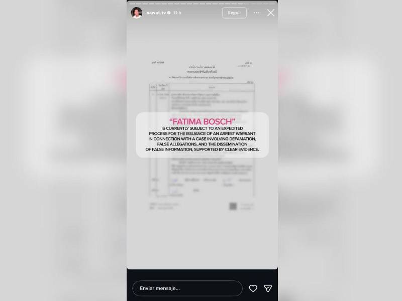 Publicación que hizo Nawat Itsaragrisil en su cuenta de Instagram.