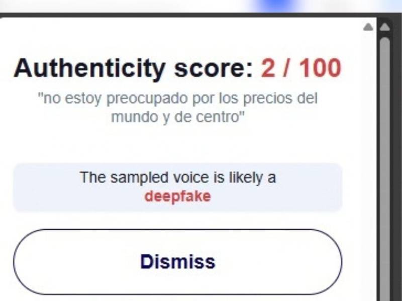 Captura a los resultados de la herramienta Hiya