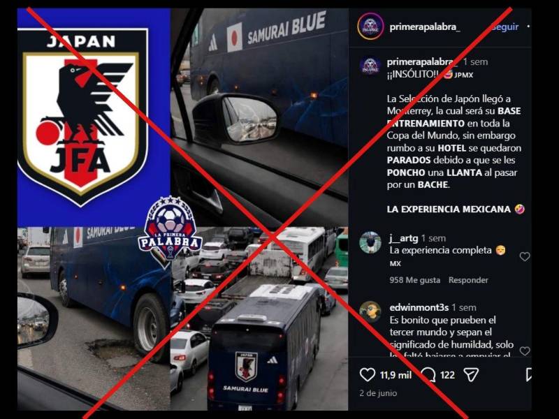 Captura de pantalla a una publicación de Instagram hecha el 11 de junio de 2026.