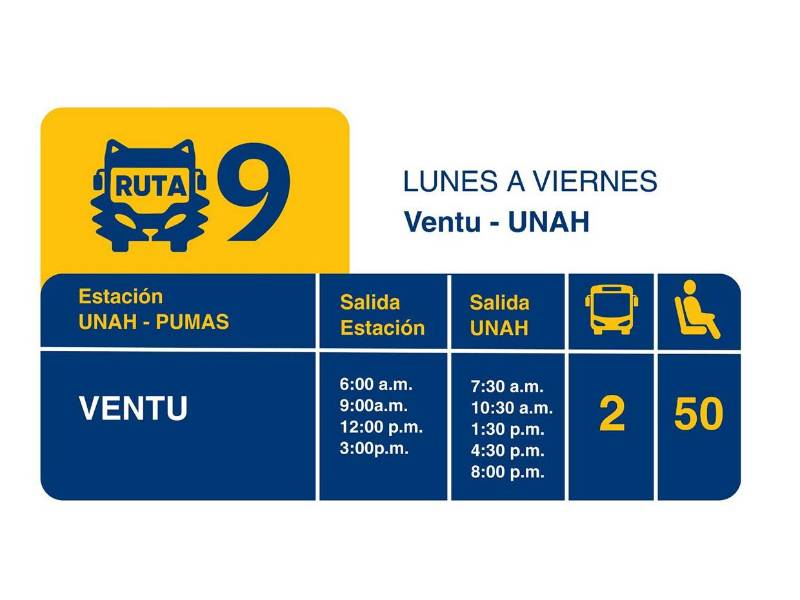 UNAH inicia transporte gratuito este lunes en Tegucigalpa: ¿Cuáles son las rutas?