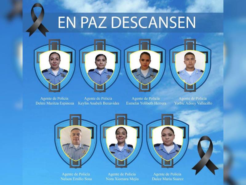 Estos son los rostros de los 7 fallecidos en el accidente.