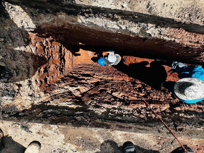 Los trabajos de intervención se realizan en varios sectores de riesgo donde estas tuberías son antigüas