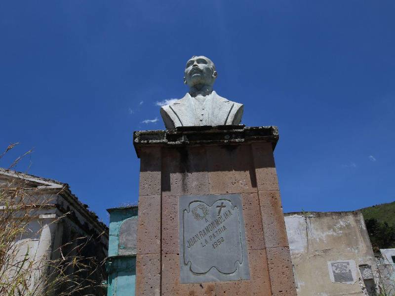 Juan Ramón Molina descansa en el Cementerio General, pero a pesar de su legado literario y político, nunca fue exaltado oficialmente como prócer nacional.